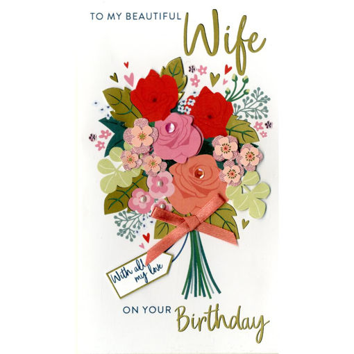 Picture of MY BEAUTIFUL WIFE BIRTHDAY CARD
